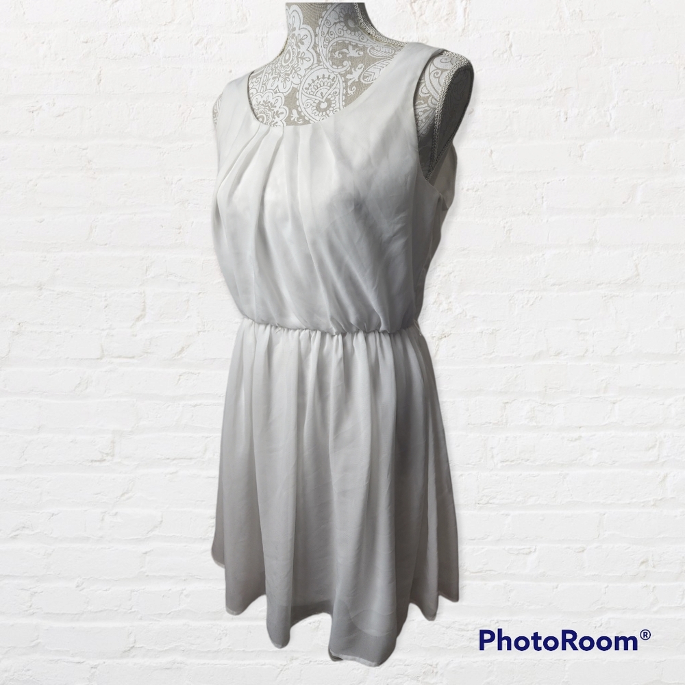 I.N. San Francisco White Summer Dress Size Large